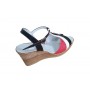 Sandale dama din piele naturala, cu platforme de 7 cm - S61NAR